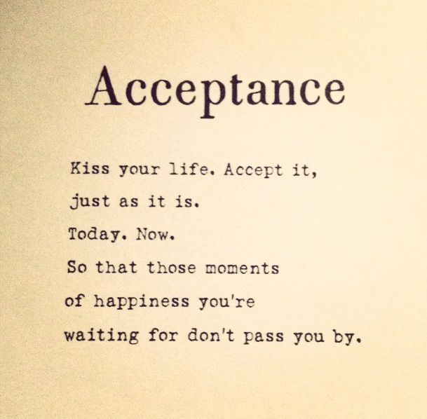 Acceptance