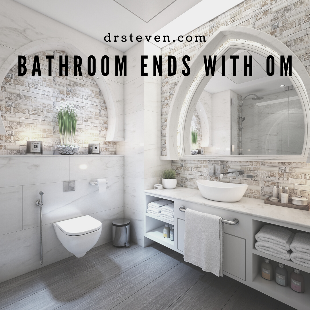 Bathroom Ends With Om