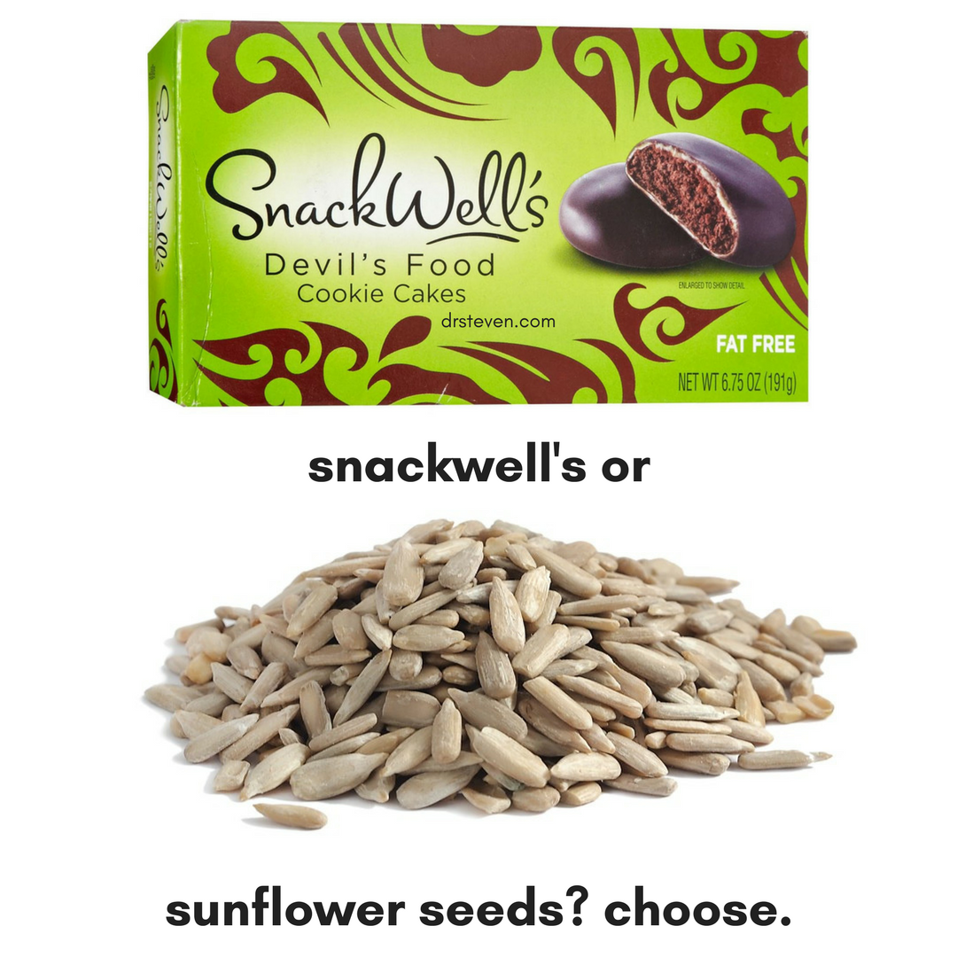 Snackwell's or Sunflower Seeds? Choose.